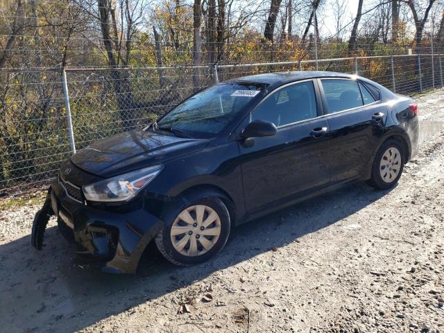 3KPA24AB1JE145322 - 2018 KIA RIO LX BLACK photo 1