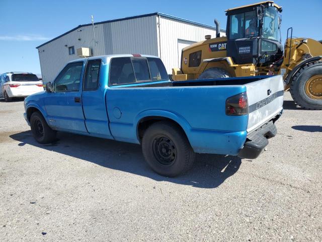 1GCCS19Z8S8202555 - 1995 CHEVROLET S TRUCK S10 BLUE photo 2