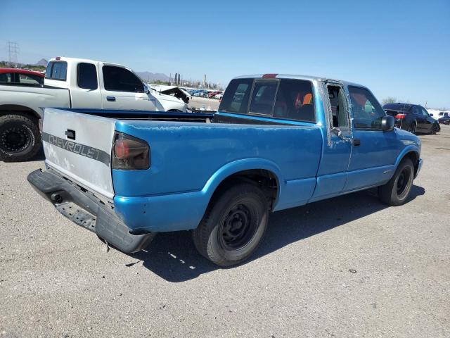 1GCCS19Z8S8202555 - 1995 CHEVROLET S TRUCK S10 BLUE photo 3