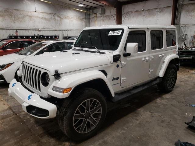 1C4JJXP66PW610089 - 2023 JEEP WRANGLER SAHARA 4XE WHITE photo 1