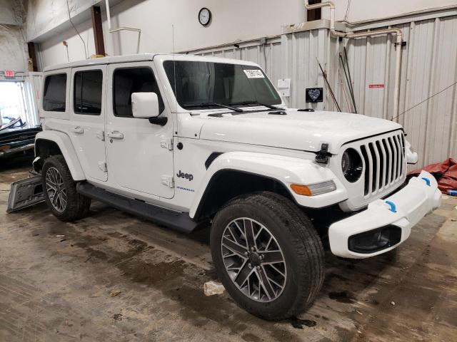 1C4JJXP66PW610089 - 2023 JEEP WRANGLER SAHARA 4XE WHITE photo 4