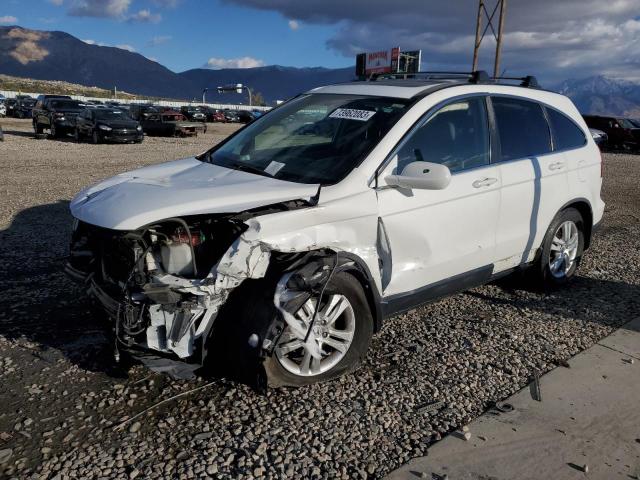 JHLRE3H78AC001850 - 2010 HONDA CR-V EXL WHITE photo 1