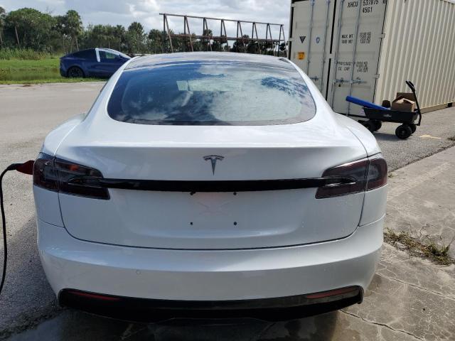 5YJSA1E57MF453359 - 2021 TESLA MODEL S WHITE photo 6