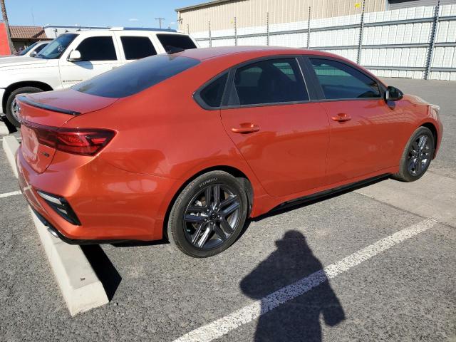 3KPF34AD1ME305871 - 2021 KIA FORTE GT LINE ORANGE photo 3