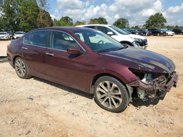 1HGCR2F56FA075467 - 2015 HONDA ACCORD SPORT BURGUNDY photo 4