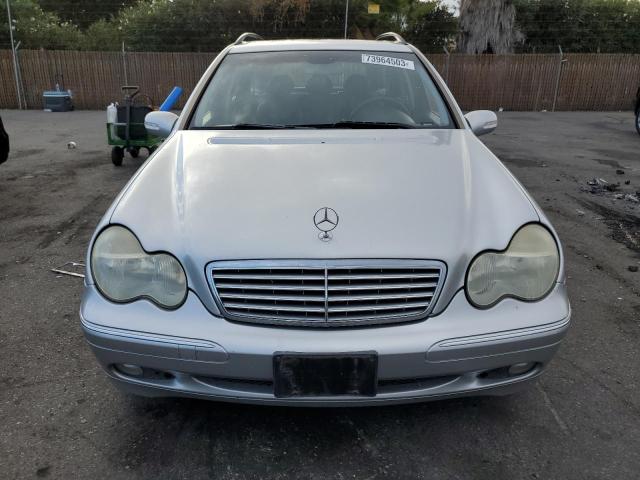 WDBRH61J64F451168 - 2004 MERCEDES-BENZ C 240 SPORTWAGON SILVER photo 5