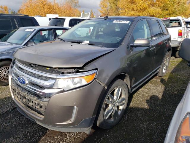 2FMDK3J96DBA40884 - 2013 FORD EDGE SEL GRAY photo 2