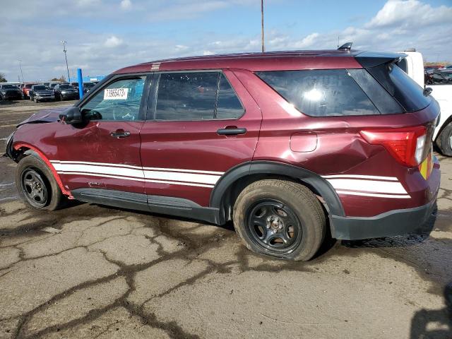 1FM5K8AB1LGC52524 - 2020 FORD EXPLORER POLICE INTERCEPTOR RED photo 2