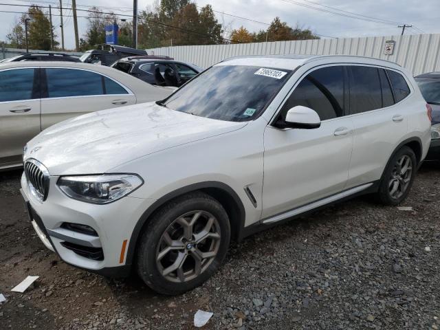 5UXTY5C00M9F44614 - 2021 BMW X3 XDRIVE30I WHITE photo 1