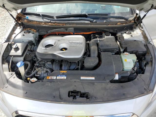 KMHE24L11GA009477 - 2016 HYUNDAI SONATA HYBRID SILVER photo 11