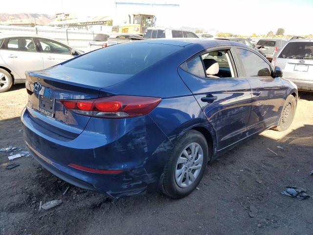 5NPD74LF9JH315615 - 2018 HYUNDAI ELANTRA SE BLUE photo 3