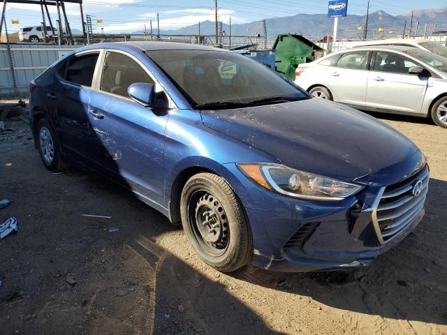 5NPD74LF9JH315615 - 2018 HYUNDAI ELANTRA SE BLUE photo 4