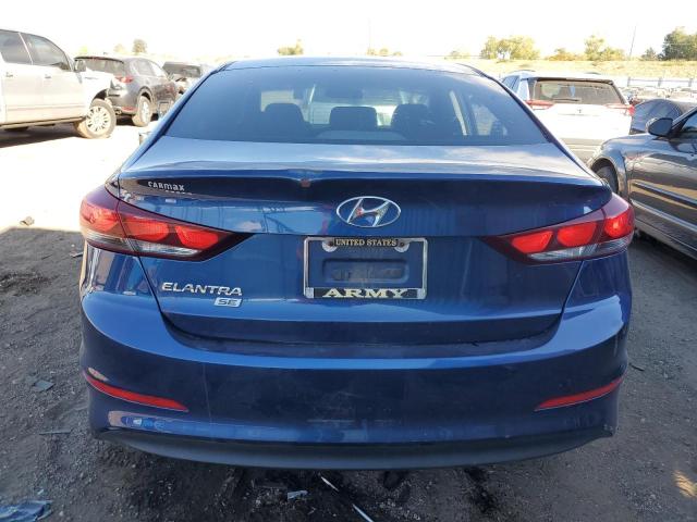 5NPD74LF9JH315615 - 2018 HYUNDAI ELANTRA SE BLUE photo 6