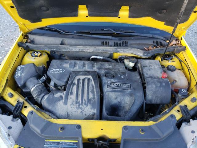 1G1AK18F687289815 - 2008 CHEVROLET COBALT LS YELLOW photo 11