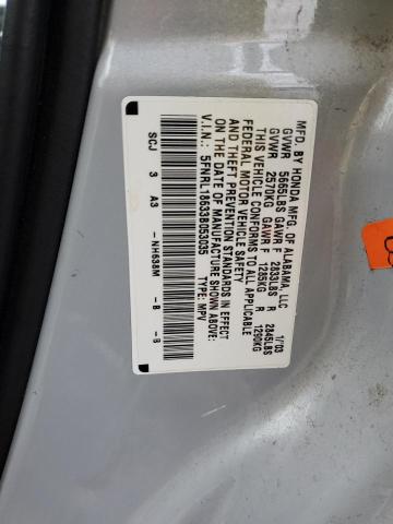 5FNRL18633B053035 - 2003 HONDA ODYSSEY EX SILVER photo 12