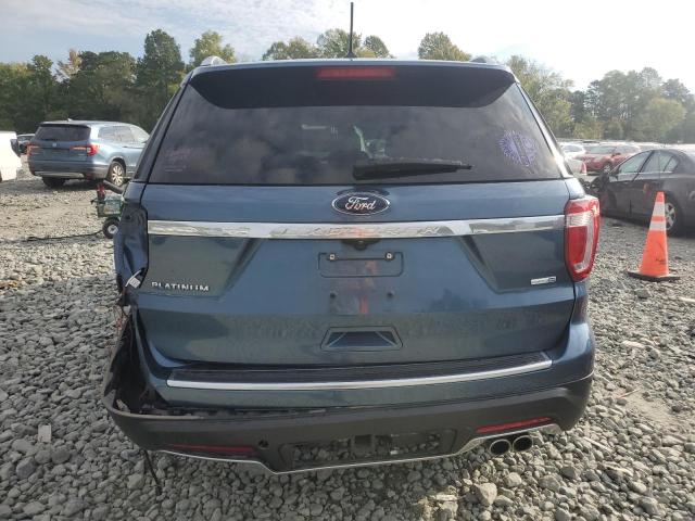 1FM5K8HT6JGA77313 - 2018 FORD EXPLORER PLATINUM BLUE photo 6