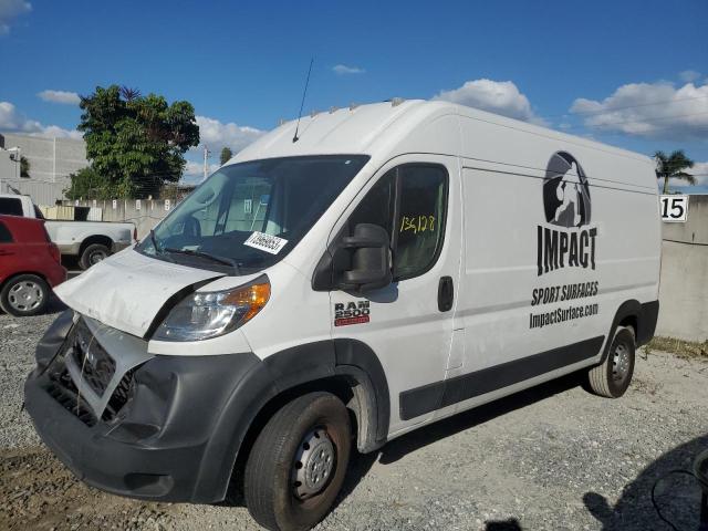 3C6TRVDG9KE519332 - 2019 RAM PROMASTER 2500 HIGH თეთრი ფოტო 1