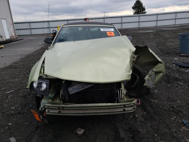 1ZVFT84N955224297 - 2005 FORD MUSTANG GREEN photo 5