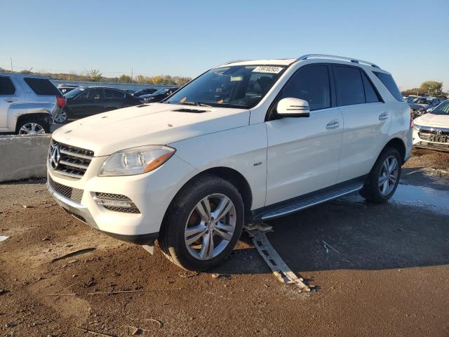 4JGDA5HB1CA086088 - 2012 MERCEDES-BENZ ML 350 4MATIC WHITE photo 1