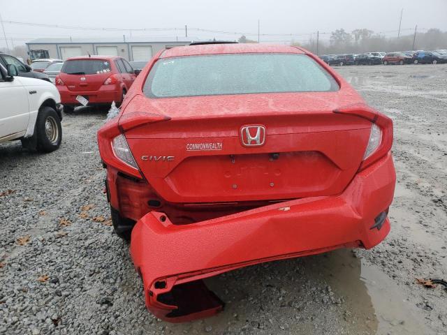 2HGFC2F51JH510257 - 2018 HONDA CIVIC LX RED photo 6