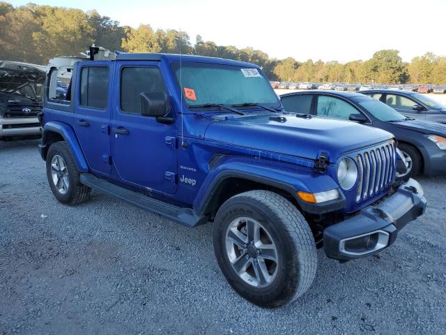 1C4HJXEN0JW183850 - 2018 JEEP WRANGLER U SAHARA BLUE photo 4