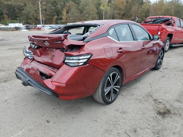 3N1AB8DV4NY313054 - 2022 NISSAN SENTRA SR MAROON photo 3