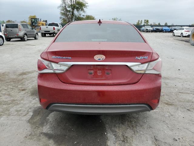 KMHEC4A4XCA033894 - 2012 HYUNDAI SONATA HYBRID RED photo 6