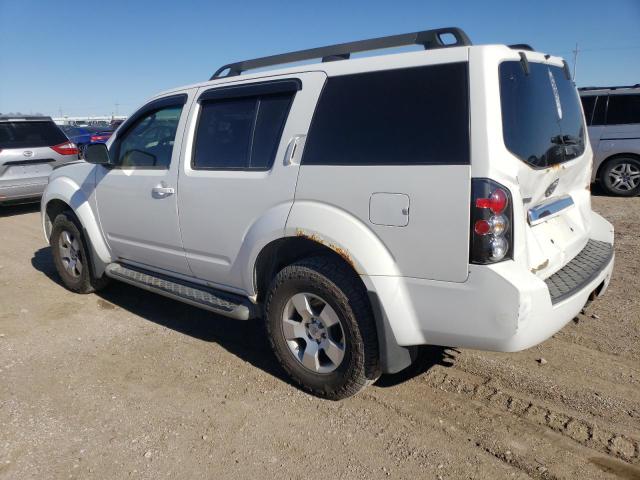 5N1AR18B68C654240 - 2008 NISSAN PATHFINDER S WHITE photo 2