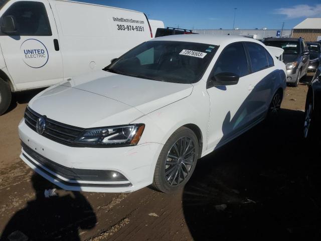 3VWD17AJ0GM270865 - 2016 VOLKSWAGEN JETTA SPORT WHITE photo 1