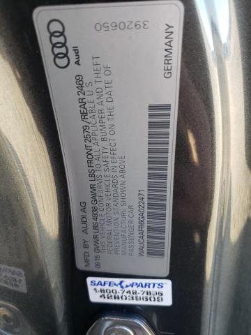 WAUC4AFR6GA022471 - 2016 AUDI S5 PREMIUM PLUS 石墨色 照片 13