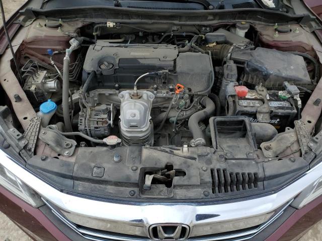 1HGCR2F32GA135633 - 2016 HONDA ACCORD LX MAROON photo 11