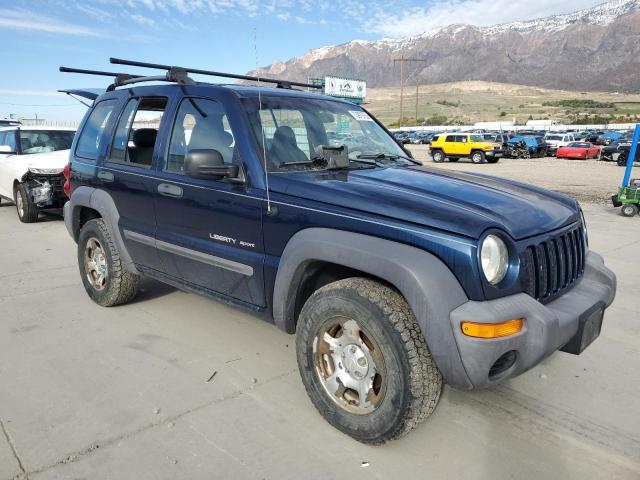 1J4GL48K33W643148 - 2003 JEEP LIBERTY SPORT BLUE photo 4