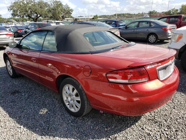 1C3EL75R63N529235 - 2003 CHRYSLER SEBRING GTC RED photo 2