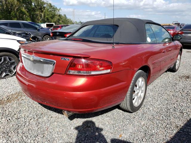 1C3EL75R63N529235 - 2003 CHRYSLER SEBRING GTC RED photo 3