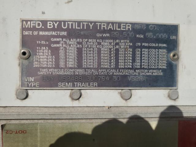 1UYVS24883U079430 - 2003 UTILITY TRAILER Ağ foto 10