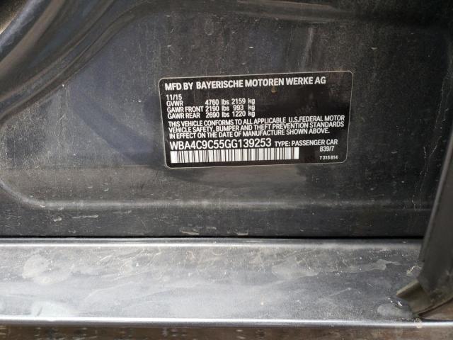 WBA4C9C55GG139253 - 2016 BMW 428 XI GRAN COUPE SULEV GRAY photo 13