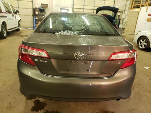 4T4BF1FK0CR268258 - 2012 TOYOTA CAMRY BASE GRAY photo 6