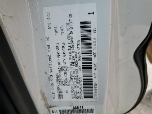 5TFRX5GN5LX174577 - 2020 TOYOTA TACOMA ACCESS CAB Ақ фото 13