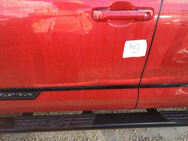 5TFNA5DB5PX088220 - 2023 TOYOTA TUNDRA CREWMAX PLATINUM წითელი ფოტო 12