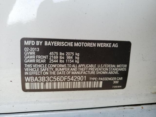 WBA3B3C56DF542901 - 2013 BMW 328 XI WHITE photo 12