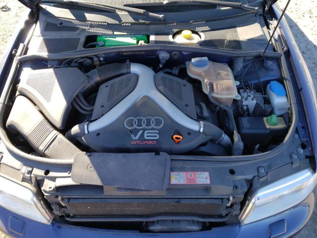 WAURD68D71A002536 - 2001 AUDI S4 2.7 QUATTRO BLUE photo 11