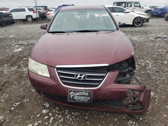 5NPET46C59H496757 - 2009 HYUNDAI SONATA GLS BURGUNDY photo 5