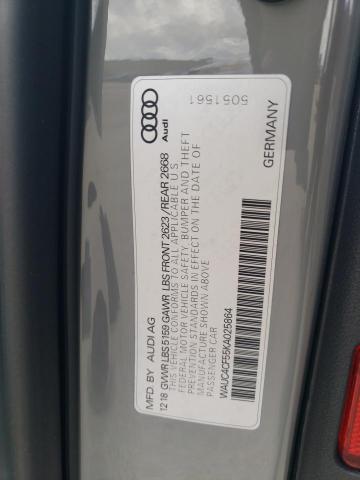WAUC4CF55KA025864 - 2019 AUDI S5 PRESTIGE 灰色 照片 13