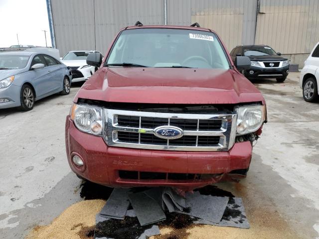 1FMCU0D77CKA28049 - 2012 FORD ESCAPE XLT RED photo 5