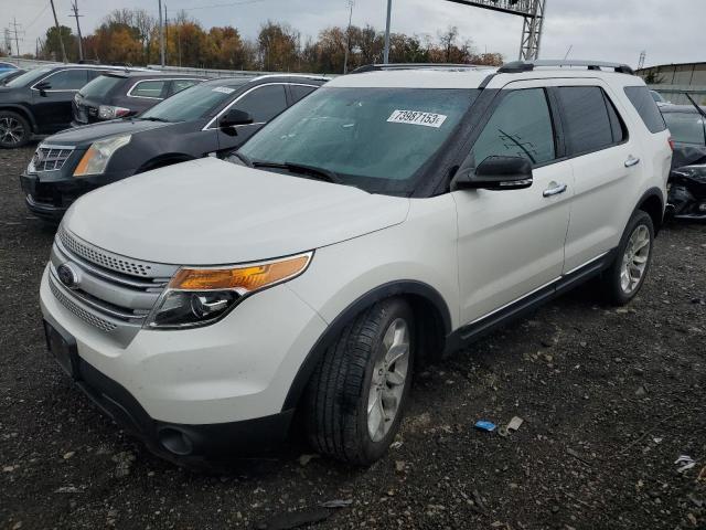 1FM5K8D82EGA87330 - 2014 FORD EXPLORER XLT WHITE photo 1