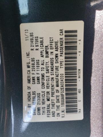 19UUA8F52EA004330 - 2014 ACURA TL TECH GRAY photo 12