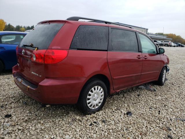 5TDZK23C58S146308 - 2008 TOYOTA SIENNA CE BURGUNDY photo 3