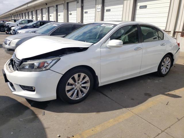 1HGCR2F87DA209054 - 2013 HONDA ACCORD EXL WHITE photo 1