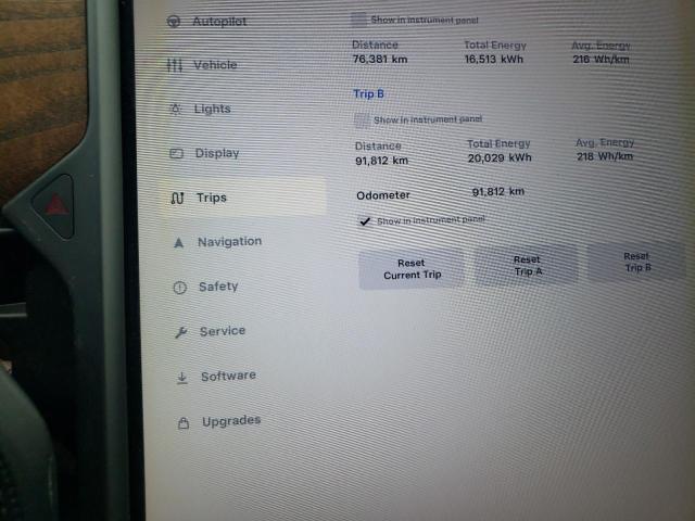 5YJSA1E27JF298247 - 2018 TESLA MODEL S Սպիտակ լուսանկար 9