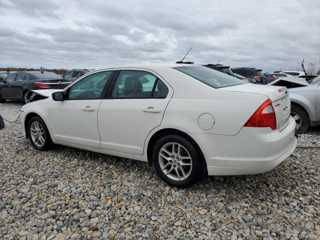 3FAHP0GA6AR308018 - 2010 FORD FUSION S WHITE photo 2